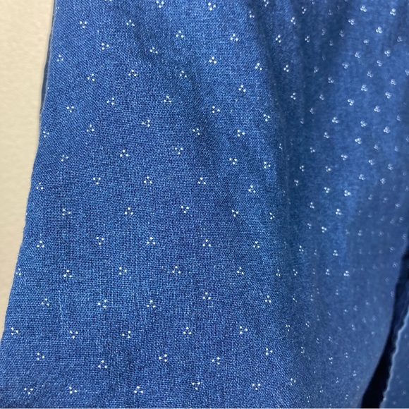 Brooks Brothers Shirt Mens Medium Blue Button Down Regent Dots Cotton - Picture 11 of 14
